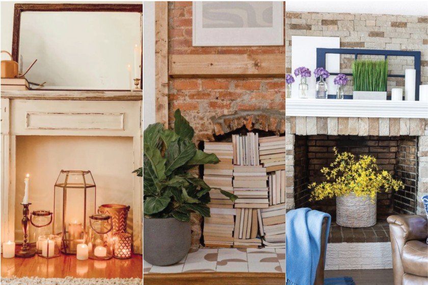 Empty Fireplace Ideas