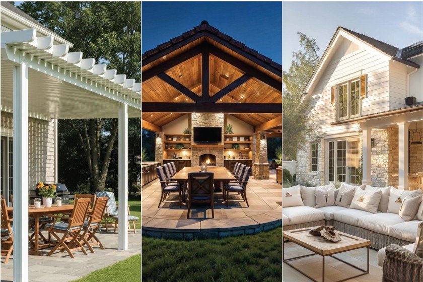 Covered Patio Ideas Attached to House For Year Round Use