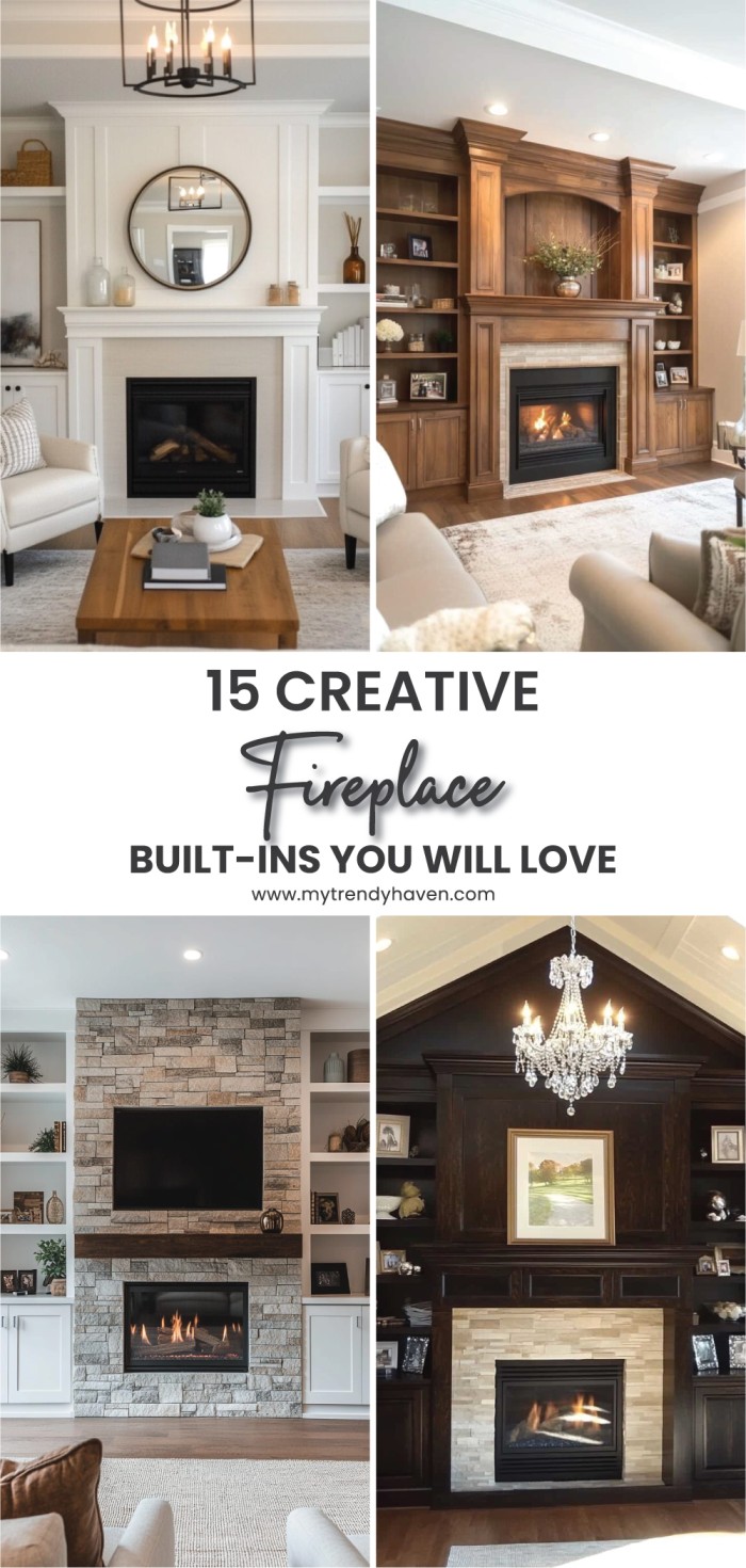 Creative Fireplace Built-ins You Will Love