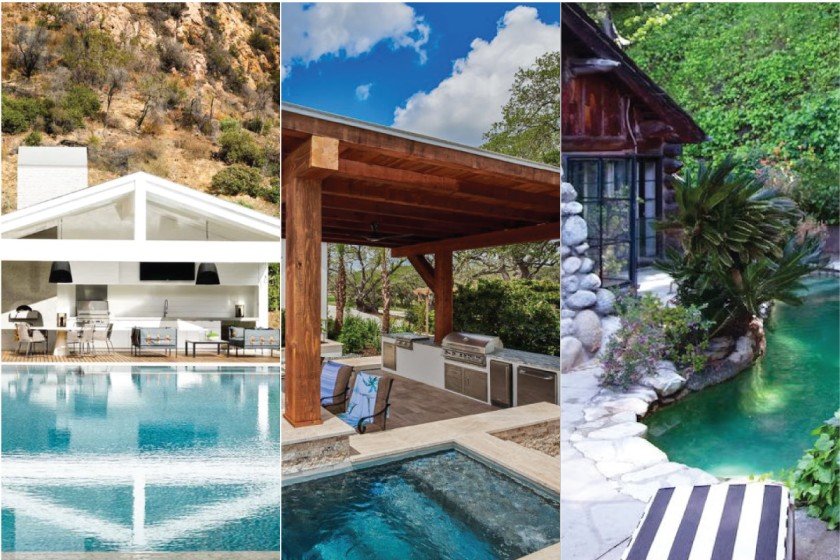 Backyard Pool and Kitchen Ideas