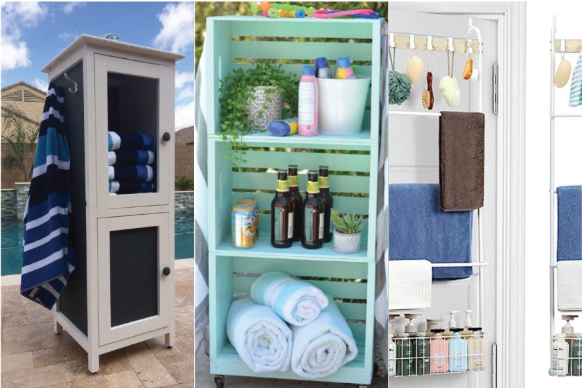 Pool Towel Rack Ideas