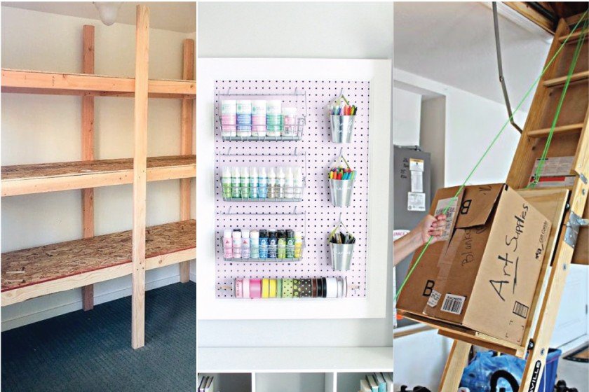 Unfinished Attic Storage Ideas