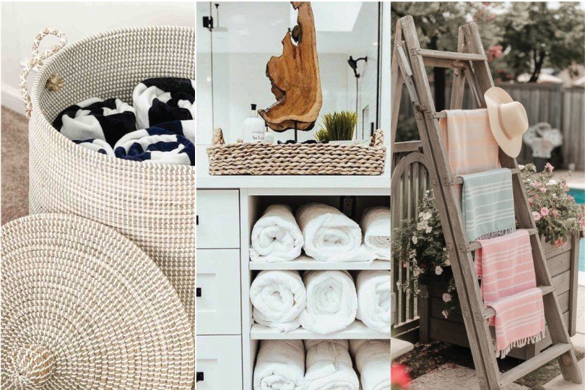 Beach Towel Storage Ideas
