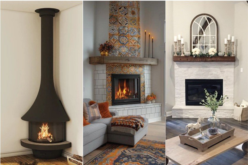 Corner Fireplace Ideas