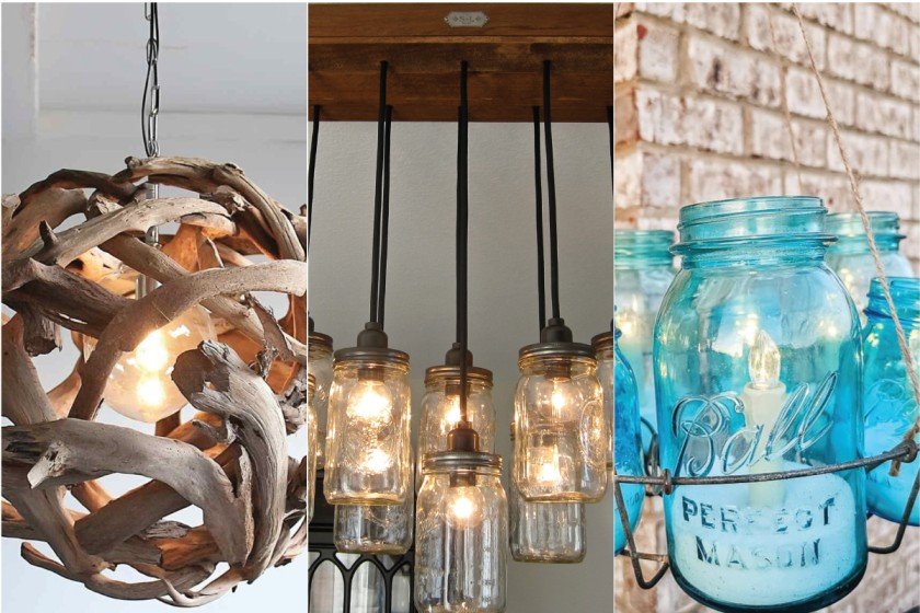 DIY Mason Chandelier Ideas