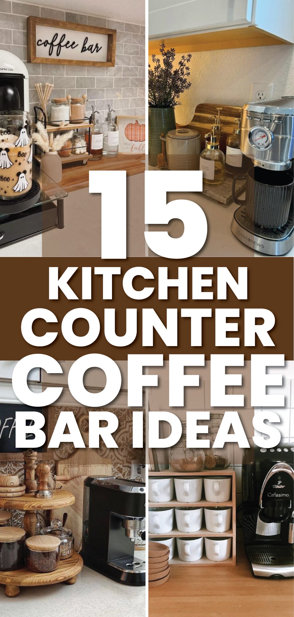 Kitchen Counter Coffee Bar Ideas 