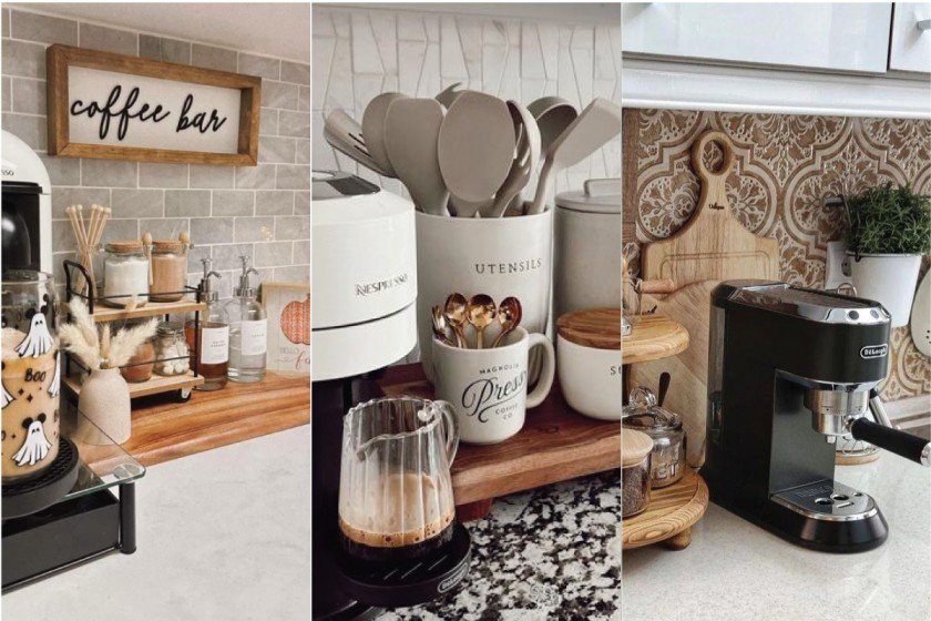 Kitchen Counter Coffee Bar Ideas