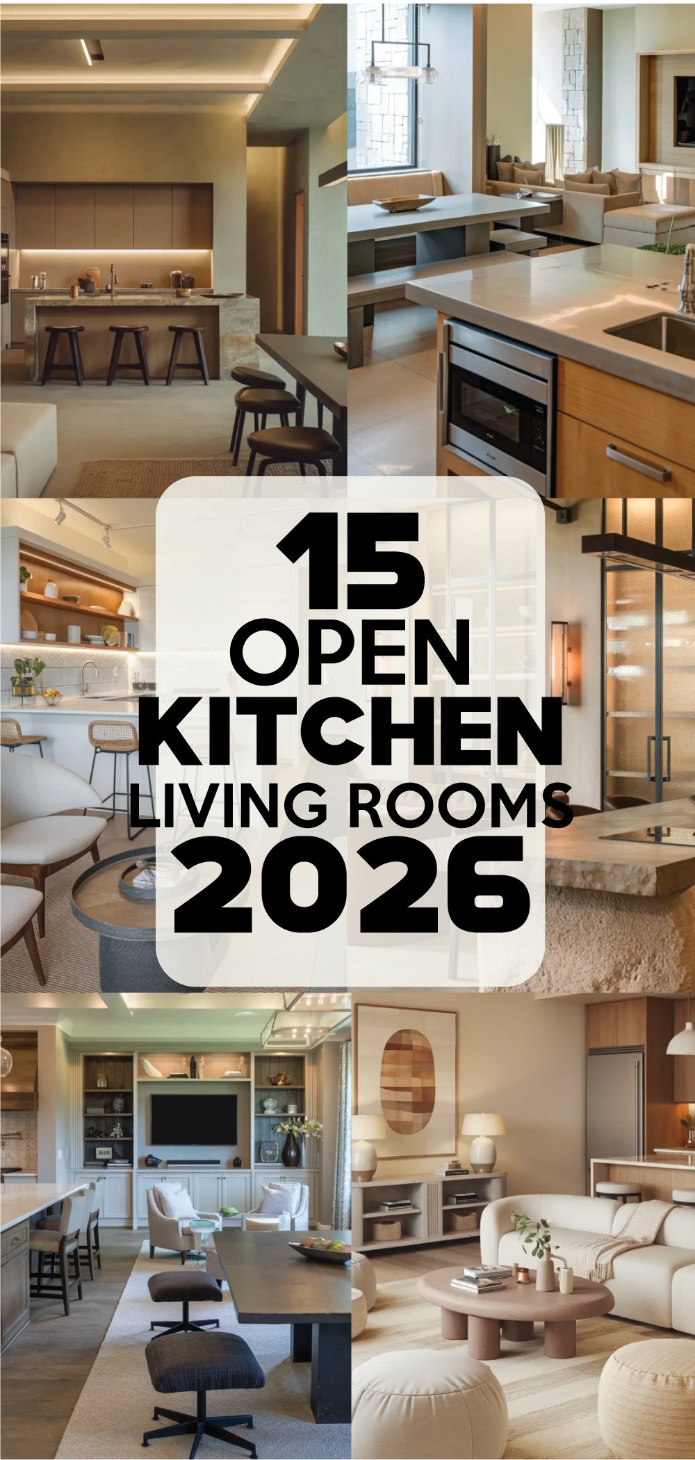 Open Kitchen Living Rooms 2026 for Modern Living Room Designs 