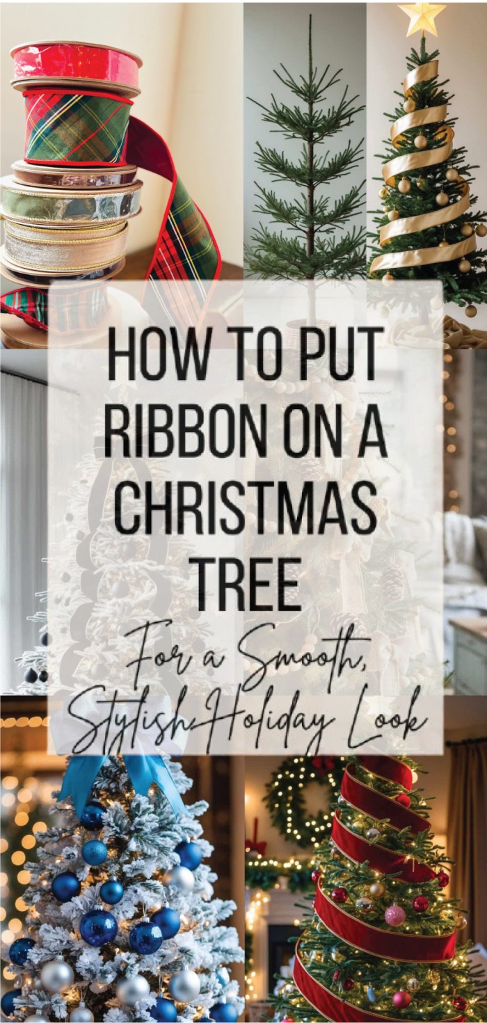 How to Put Ribbon on a Christmas Tree