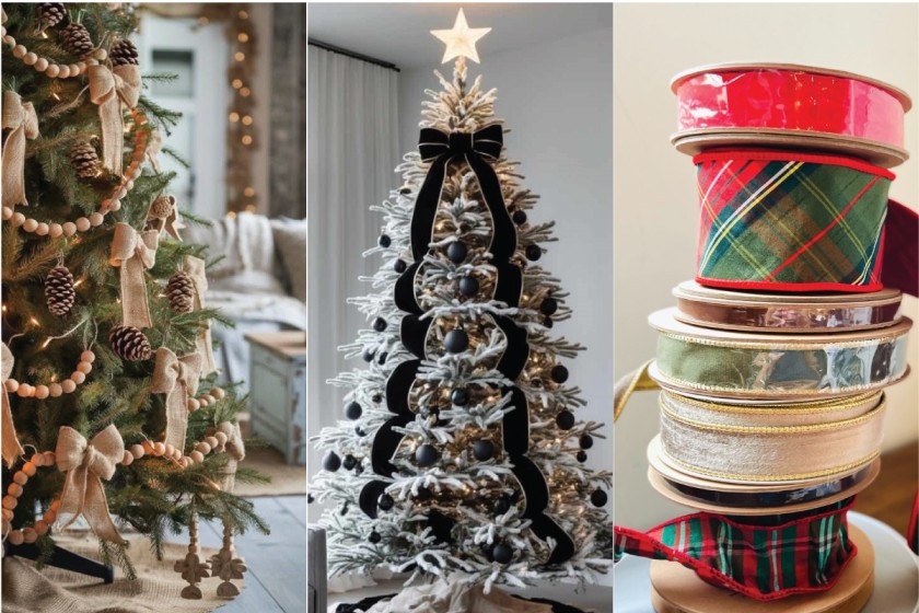 How to Put Ribbon on a Christmas Tree