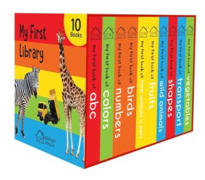My First Library Boxset of 10 Board Books for Kids