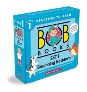 Bob Books - Set 1 Beginning Readers Box Set Phonics, Ages 4 and up, Kindergarten