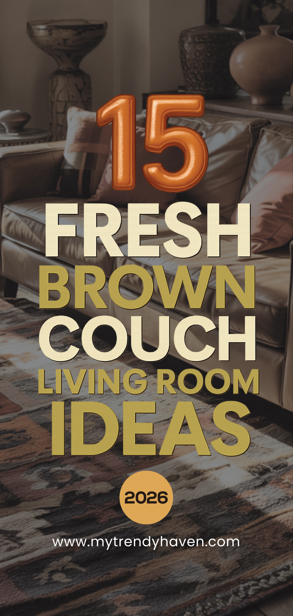 brown couch living room