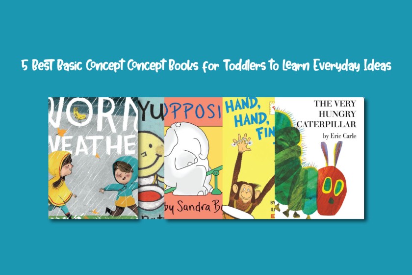 5 Best Basic Concept Concept Books for Toddlers to Learn Everyday Ideas