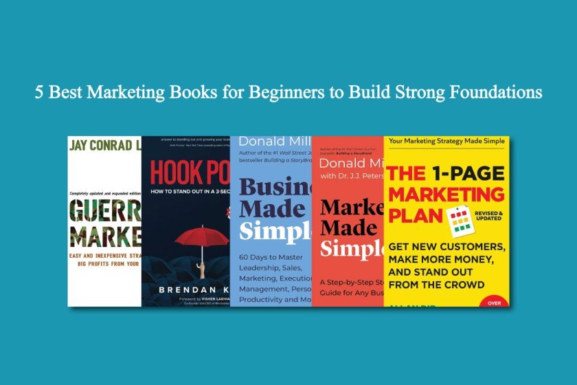5 Best Marketing Books for Beginners to Build Strong Foundations