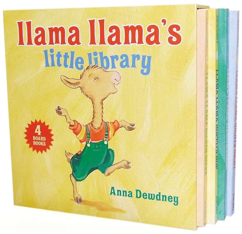 Llama Llama's Little Library: 4 Board Books Set by Anna Dewdney - Perf