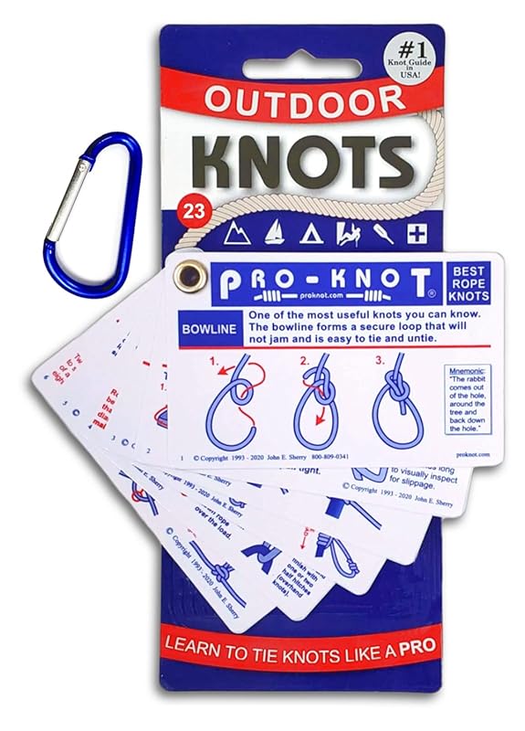 Pro-Knot Outdoor Knots: Portable Waterproof Knot Tying Guide Book for 