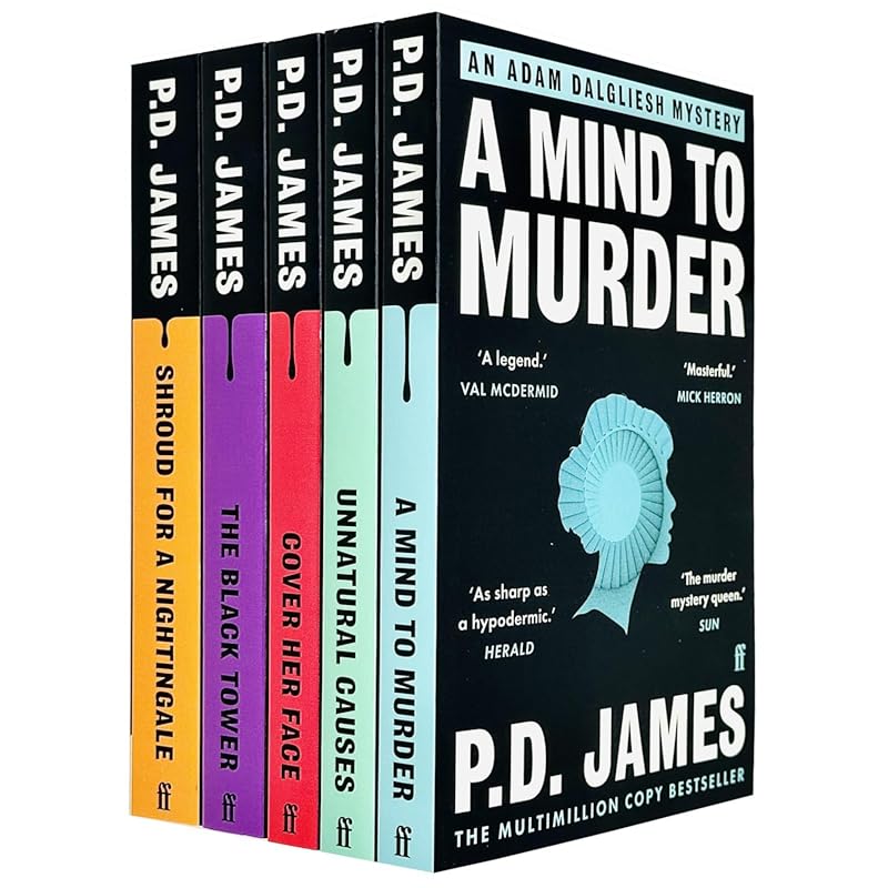 P.D. James Adam Dalgliesh 5-Book Collection Featuring A Mind to Murder