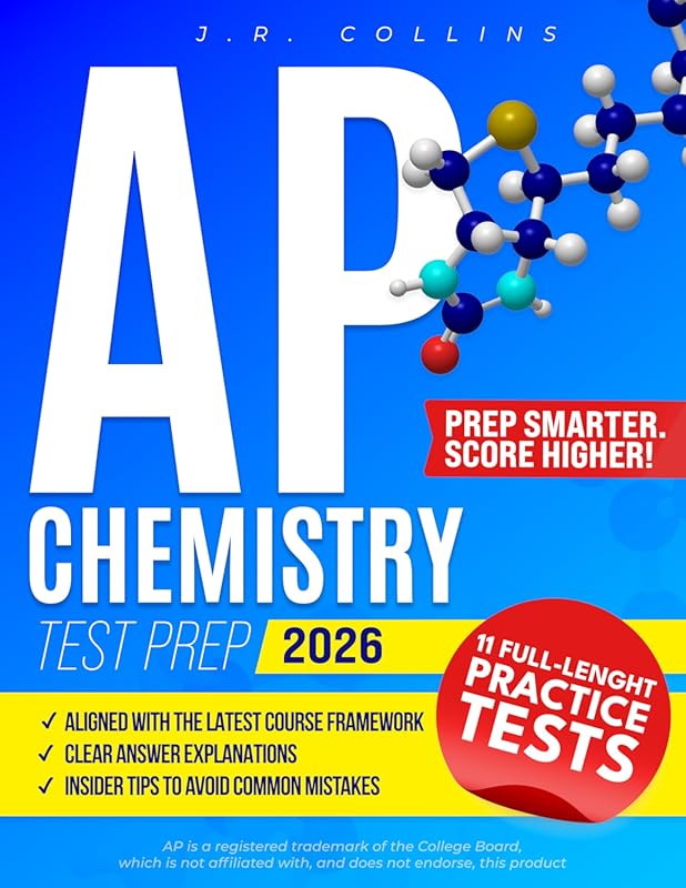 AP Chemistry Test Prep with Practice Tests, Insider Tips, and Topic Mastery to Maximize Your Score