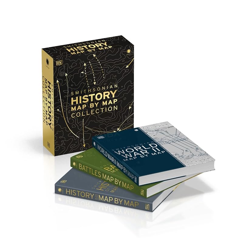 WWII, Battles & World History Map Collection: 3-Book Box Set for Histo