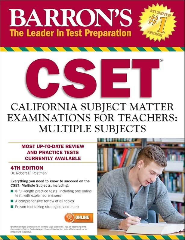 Barron's CSET Multiple Subjects Test Prep for California Teacher Certi