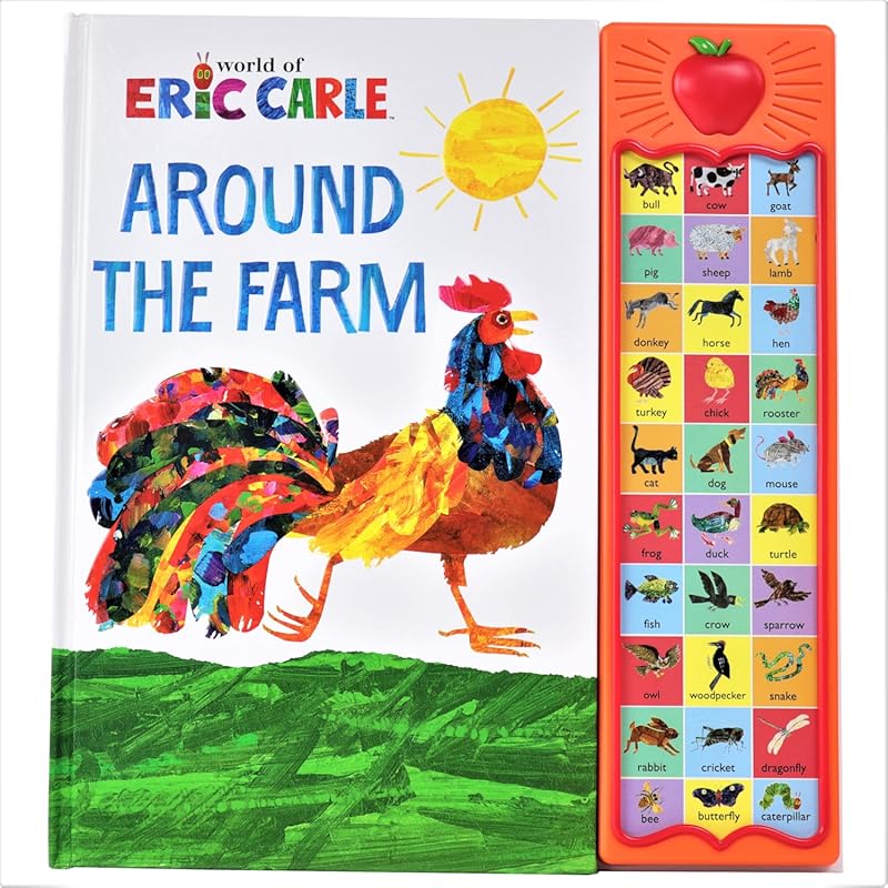 World of Eric Carle Around the Farm 30-Button Animal Sound Book First 