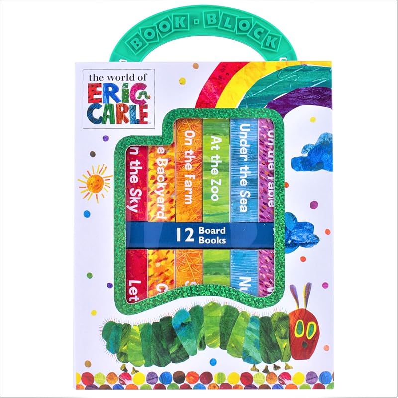 My First Library 12-Piece Set by Eric Carle: Alphabet, Numbers & First