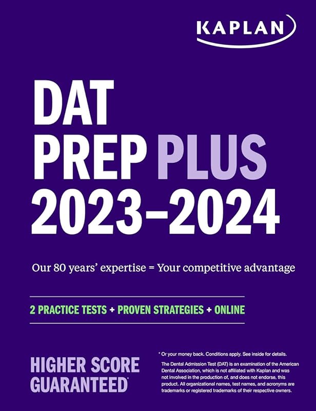 DAT Prep Plus 2023-2024: 2 Practice Tests, Proven Strategies & Online 