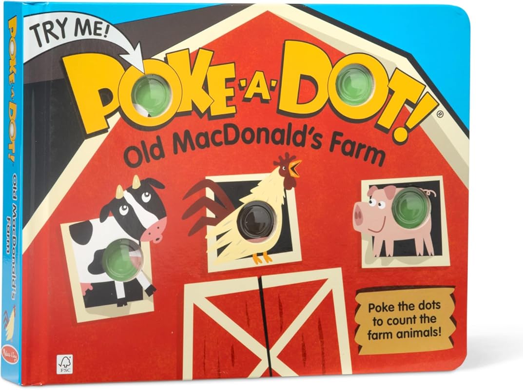 Melissa & Doug Poke-a-Dot Old MacDonald’s Farm Interactive Pop Button 