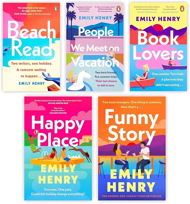Emily Henry 5-Book Collection: Beach Read, People We Meet on Vacation,