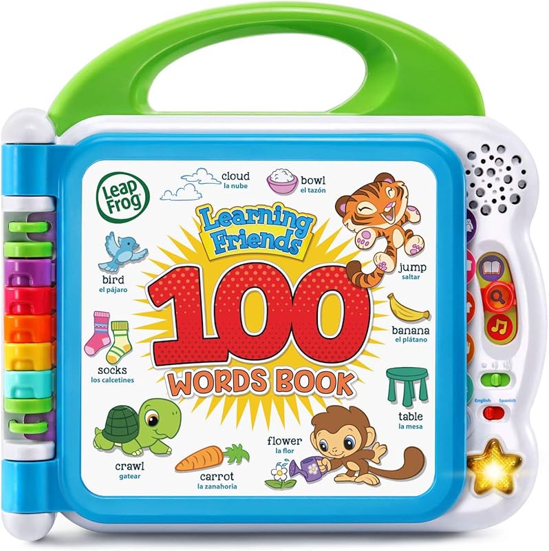 LeapFrog Learning Friends 100 Words Book Green for Toddler Vocabulary 