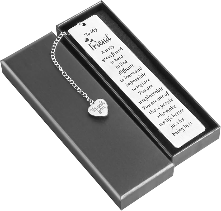 Ouligay Long-Distance Friendship Bookmarks for Women BFF Gifts