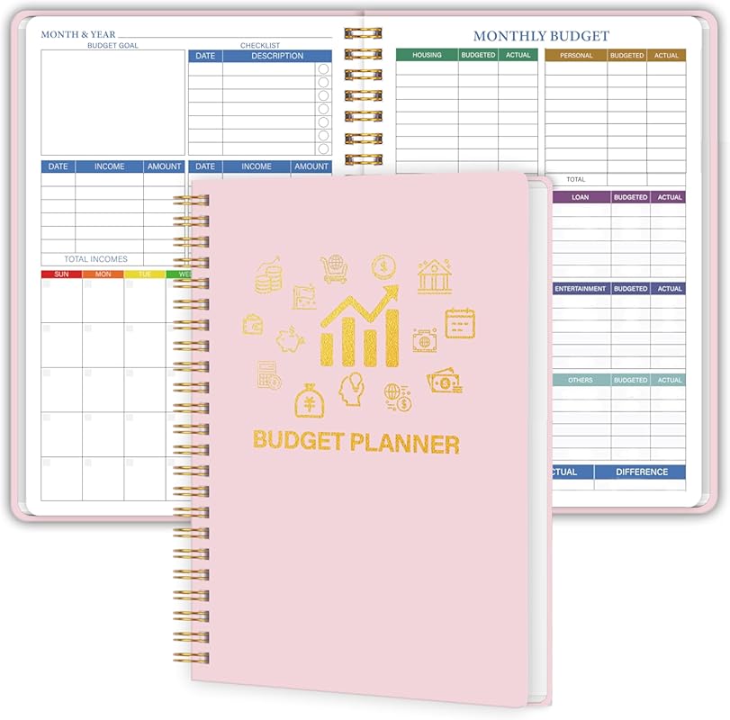 Monthly Expense Tracker Notebook, A5 Finance Organizer to Manage Finan