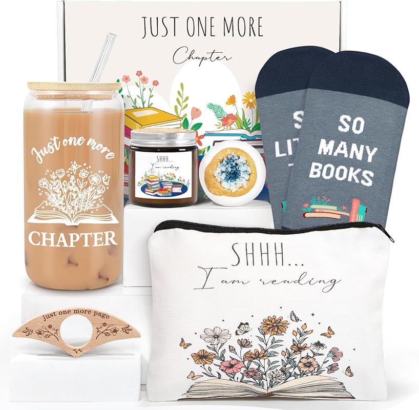 Frerdui 6-Piece Bookish Themed Gift Set for Women Readers & Librarians