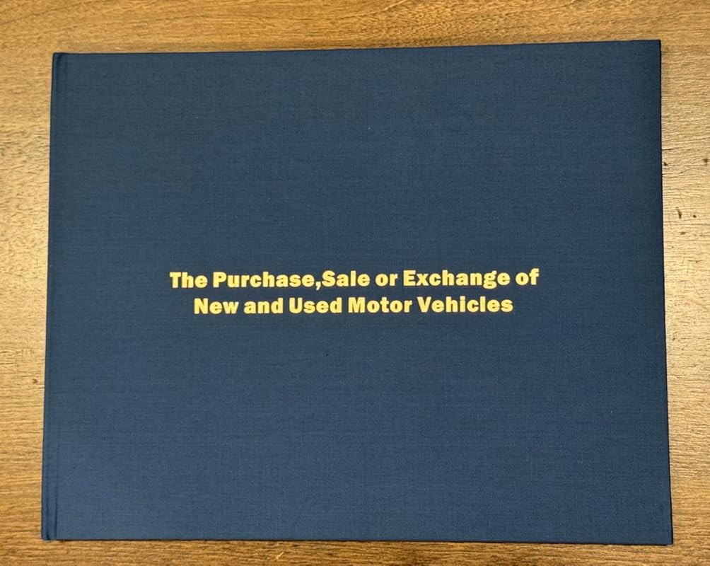Hardcover Car Dealer Record Book: Track 975 Vehicle Sales and Inventor