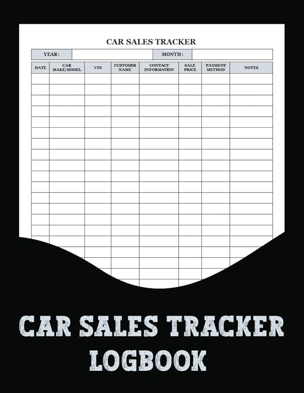 Organize Car Sales with This Comprehensive Log Book: Buyer Info, Price