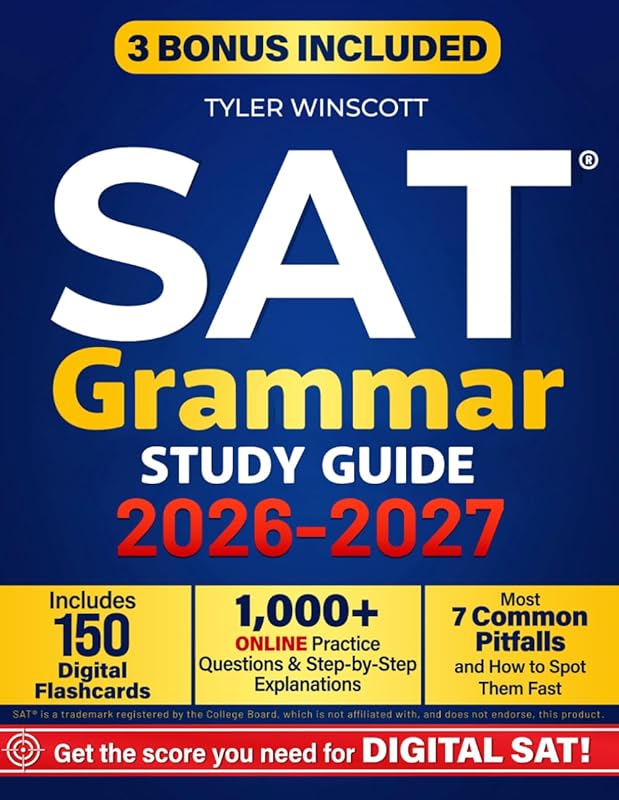 Digital SAT Grammar Study Guide with Smart Shortcuts & Drills for Top