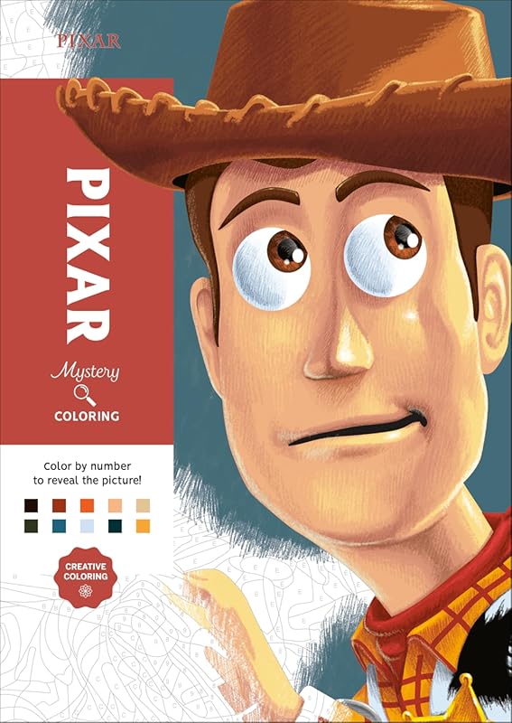 Disney Pixar Color by Number Coloring Book for Kids