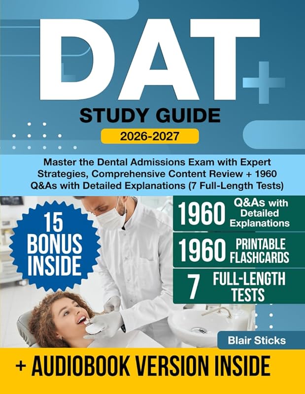Master the DAT with Expert Strategies, Comprehensive Review & 1,960 Q&