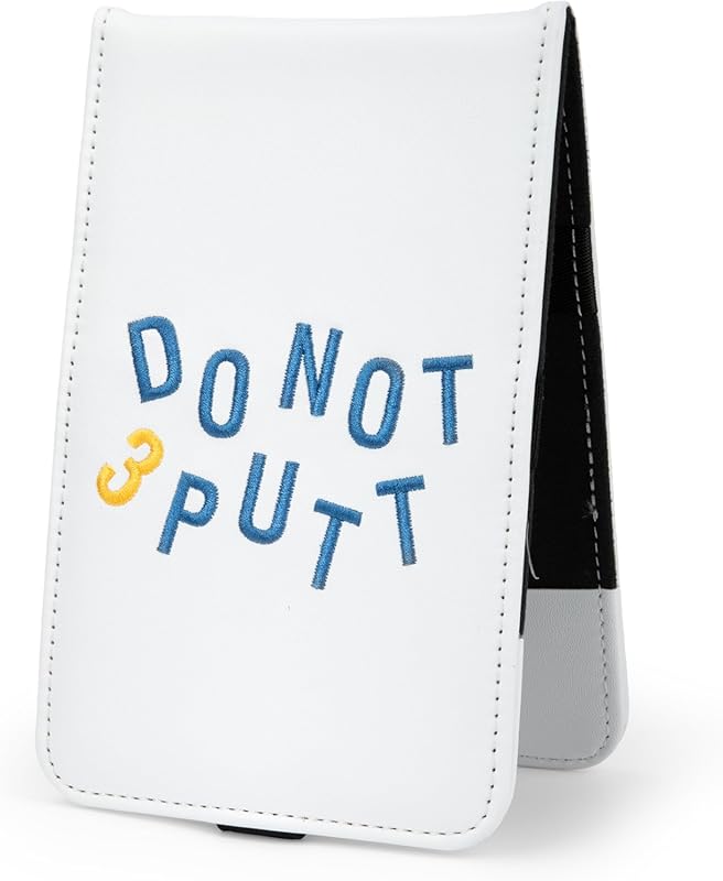 Universal Leather Golf Scorecard & Yardage Holder – Durable Back Pocke