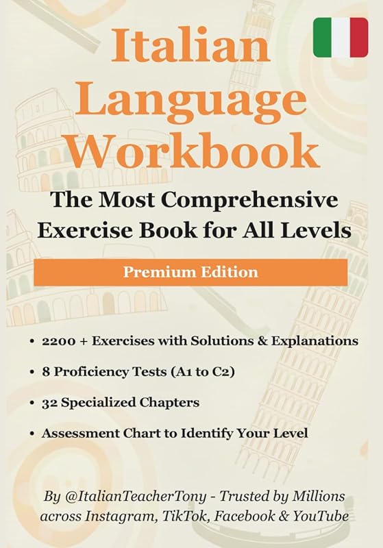 Learn Italian Fast for Adults: All-in-One Workbook with 15-Min Lessons